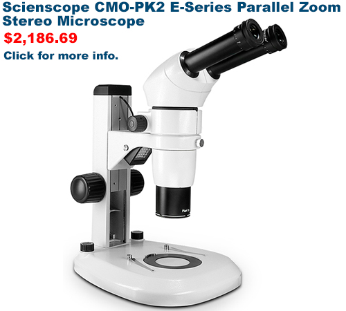 Scienscope CMO-PK2 E-Series Parallel Zoom Stereo Microscope