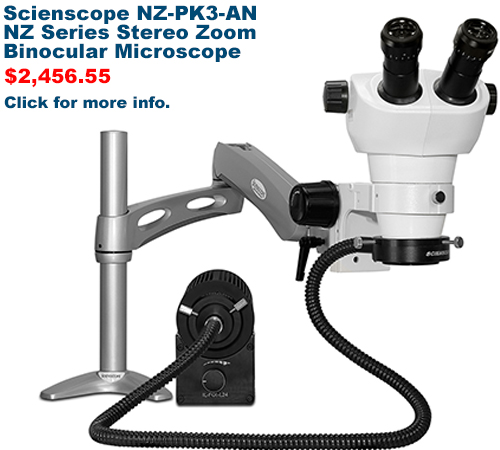 Scienscope NZ-PK3-AN NZ Series Stereo Zoom Binocular Microscope