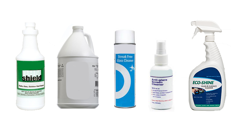 Glass Lens Cleaners and Surface Cleaners from ACL Staticide, MicroCare Corporation, R and R Lotion, Static Solutions and TechSpray