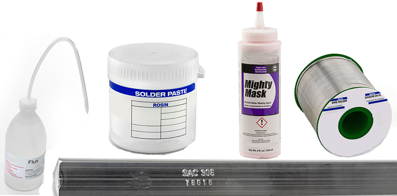 Bar Solder, Wire Solder, Flux, Flux Removers from brands like AIM, JBC Tools, Plato and more