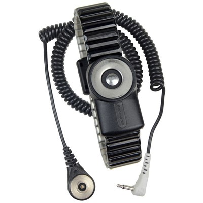 SCS (formerly 3M) 2200 Series - MagSnap™ 360 Magnetic Metal ESD Wrist Strap - Dual Wire - 6' Cord - Medium