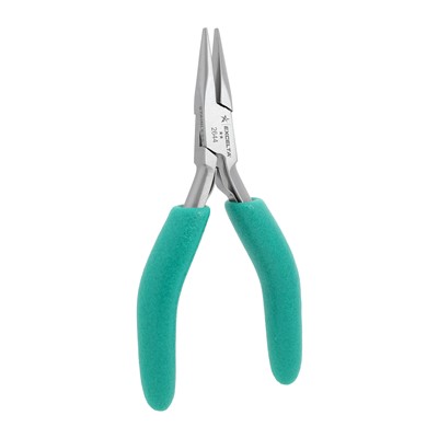 Excelta 2644 - 2-Star Chain Nose Pliers - 4.75" - Stainless Steel - ESD-Safe Grips