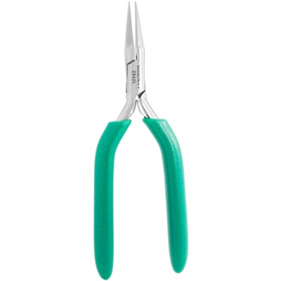 Excelta 2842L - 2-Star Long Flat Nose Pliers - Smooth - 6"