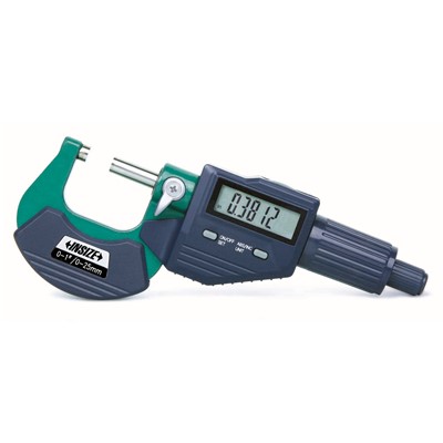 Insize 3109-25E - Electronic Outside Micrometer - 0-1"/0-25mm Range
