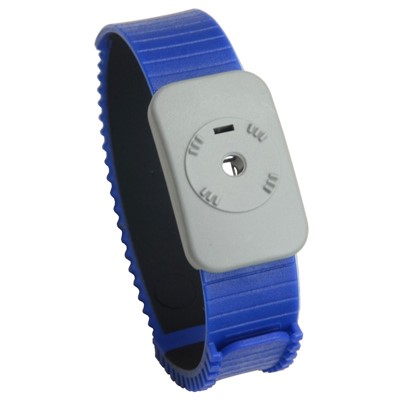 SCS 4720 - Dual Conductor Thermoplastic Adjustable Wristband - Blue