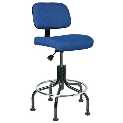 Bevco 5200-F-RB - Doral 5000 Series Upholstered Chair - Fabric - 20"-25" - Mushroom Glides - Royal Blue