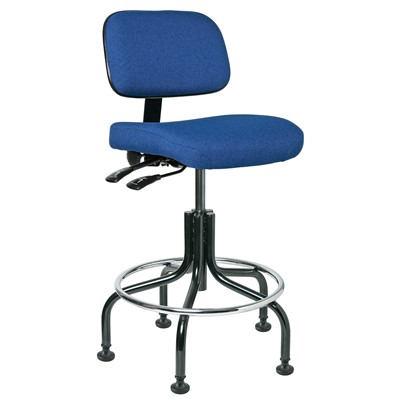 Bevco 5201-F-RB - Doral 5000 Series Upholstered Chair w/Seat & Back Tilt - Fabric - 20"-25" - Mushroom Glides - Royal Blue