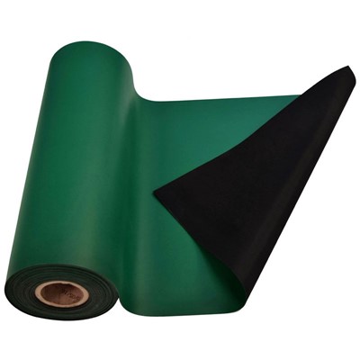 SCS 770083 - R3 Dissipative Rubber Worksurface Mat - 36" x 50' - Green