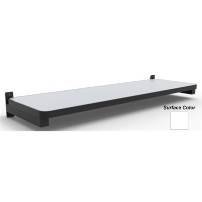 Production Basic 8433 - Laminate Shelf for Workbench - ESD - 60" W x 15" D - White
