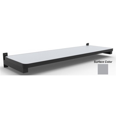 Production Basic 8436 - Laminate Shelf for Workbench - ESD - 72" W x 15" D - Gray