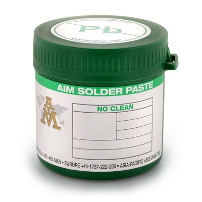 AIM Solder 21049 - NC258 SAC305 Lead-Free No-Clean Solder Paste - Type 4 - 500 Gram Jar