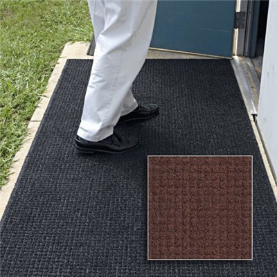 Andersen Co. - No. 385 Brush Hog Plus Outdoor Entrance Mat - Scraper - 3' x 5' - Cleated Back - Brown