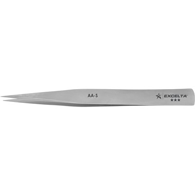 Excelta AA-S - 3-Star Boley Style Electronic Tweezers - Stainless Steel - 5"