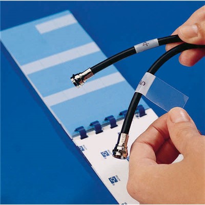 Brady PWC-PK-3 - Write-On Self-Laminating Wire & Cable Markers - (BLANK) - 1" W x 3" H - White - 60/Book