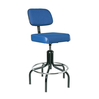 Bevco 2600/5-BL - Evanston 2000 Series Upholstered Chair - Adj. Back & Footring - 24"-29" - Blue