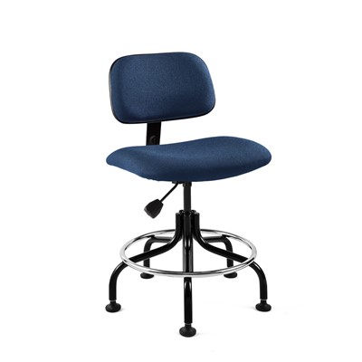 Bevco 4200-NY - Westmound 4000 Series Ergonomic Pneumatic Chair - Fabric - 19"-24" - Navy