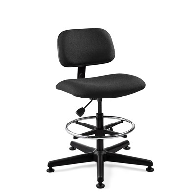 Bevco 4500 - Westmound 4000 Series Ergonomic Pneumatic Chair - Fabric - 22.5"-32.5" - Mushroom Glides