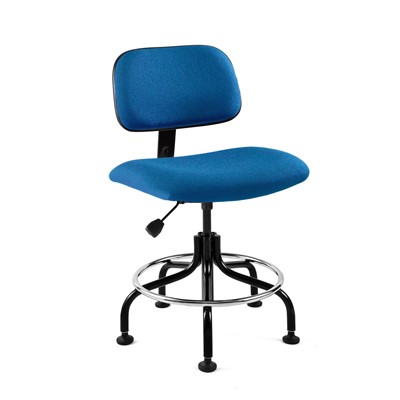 Bevco 4600-RB - Westmound 4000 Series Ergonomic Pneumatic Chair - Fabric - 25"-30" - Royal Blue