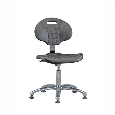 Bevco 7050-BK - Everlast 7000 Silver Series Ergonomic Chair - Polyurethane - 14.5"-19.5" - Mushroom Glides - Black