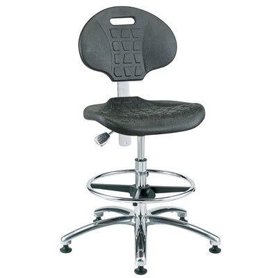 Bevco 7350 - Everlast 7000 Silver Series Ergonomic Chair - Polyurethane - 17.5"-25" - Mushroom Glides