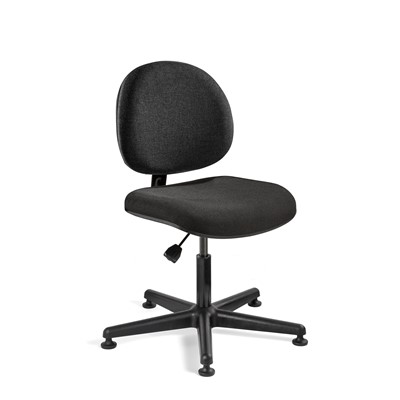 Bevco V4007MG - LEXINGTON Value-Line V4 Series Ergonomic Pneumatic Chair - Upholstered - 16"-21" - Mushroom Glides