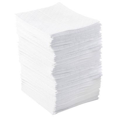Brady BPO200 - Basic Oil Light Weight Absorbent Pad - Perforated - 15" x 17" - 200/Bale