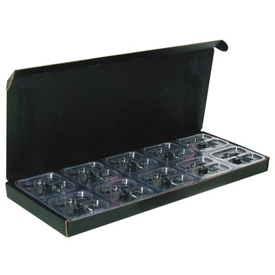 Conductive Containers (CCI) SM5060 - Surface Mount Component Shipping Box - ESD-Safe - 14.75" x 5.75" x 0.9375" - 15/Case