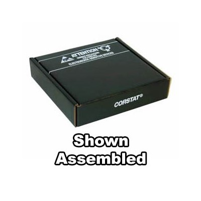 Conductive Containers (CCI) 3190-4C - CorRec-Pak® Shipping Box Only (Shipped Flat) - ESD-Safe - 9" x 7.5" x 2.5" - 50/Set