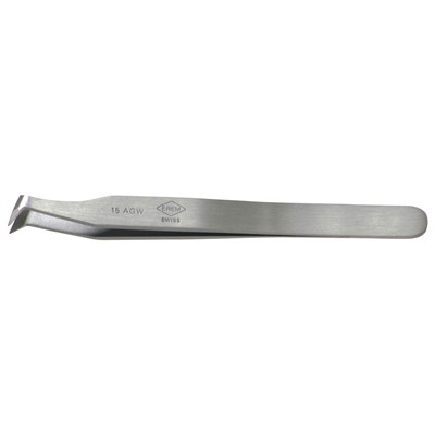 Erem 15AGW - Curved Tip Cutting Tweezers - Carbon - 4.5"