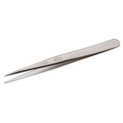 Erem 3CSASL - Stainless Steel Anti-Magnetic Precision Tweezers - Straight Very Fine Tips - Smooth - 4.331"