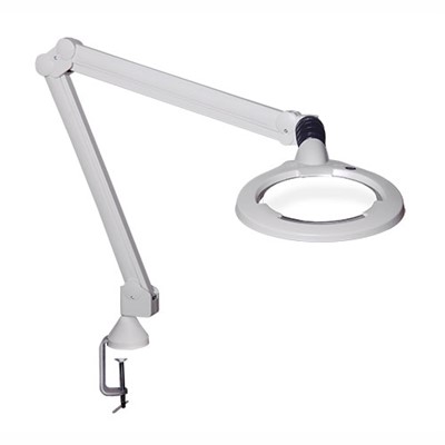 Vision-Luxo CIL026698 - Circus Series LED Magnifier - 3.5-Diopter - 45" - Edge Clamp - White