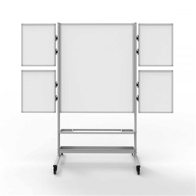 Luxor/H Wilson COLLAB-STATION - Mobile Whiteboard Collaboration Station - 82.25"W x 23.7"D x 76.4"H