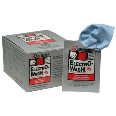 Chemtronics CP421 - Electro-Wash MX Presaturated Wipe - 8" x 10" - 8 Boxes/Case