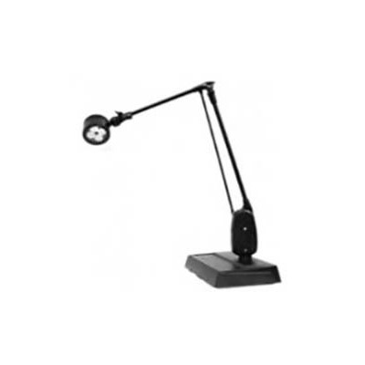 Dazor LED-CA24DB-BK - EcoFlex LED Lamp w/Desk Base - 24" Reach - Dimmable Switch - 8W - Black