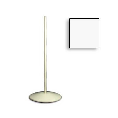 Dazor 3050R-WH - Weighted Pedestal Floor Stand - Metal - 38.5" - White