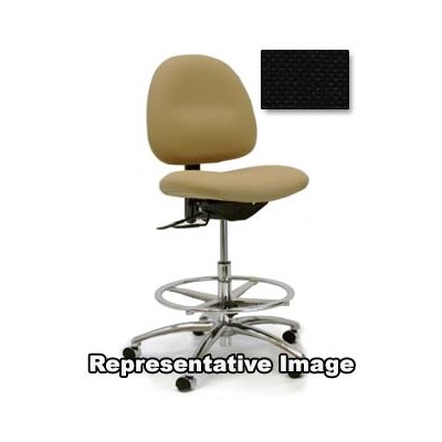 Gibo/Kodama 3000AT-F132-01 - Stamina 3000 Series Desk Height Chair - Autonomous Control - 17"-21" - Fabric - Black