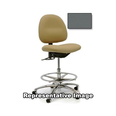 Gibo/Kodama C3000AT-V569-01 - Stamina 3000 Series Class 100 Cleanroom Desk Height Chair - Autonomous Control - 17"-21" - Vinyl - Grey