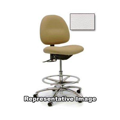 Gibo/Kodama C3000AT-V536-01 - Stamina 3000 Series Class 100 Cleanroom Desk Height Chair - Autonomous Control - 17"-21" - Vinyl - White