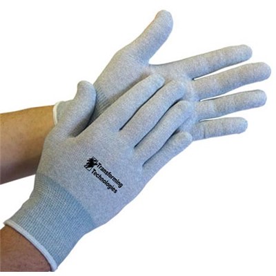 Transforming Technologies GL4502 - GL4500 Series Uncoated ESD Inspection Gloves - Small - 8" - 12/Pack