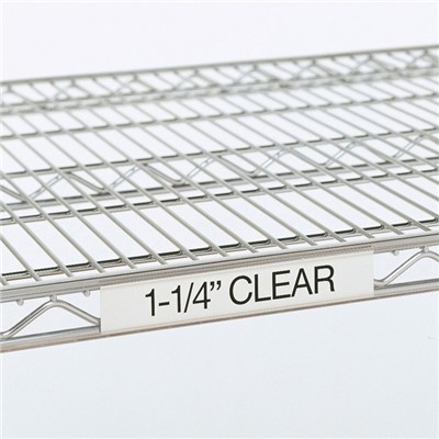 InterMetro Industries (Metro) 9990CL - Super Erecta® 1.25" Label Holder - 3" x 1.25" Label Size - Fits All Shelf Lengths - Clear