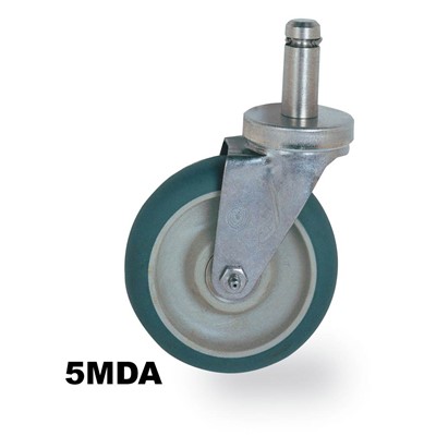 InterMetro Industries (Metro) 5MDRA - Super Erecta® Stem/Rigid Caster - High Modulus Donut Wheel Tread - 5"