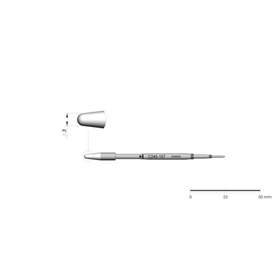 JBC Tools C245-107 - C245 Series Cartridge - Conical - 3.0 mm