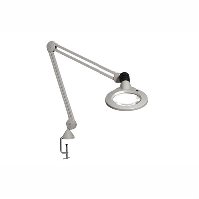 Vision-Luxo KFL026028 - KFM Series LED Magnifier - 3-Diopter - 30" - Edge Clamp - Light Gray