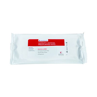 FG Clean Wipes (Formerly Essentra Porous Technologies) 6-LS7030 - LYMSAT® Wipe - 70% IPA/30% DI Water - 9" x 11" - 30 Wipes/Pouch - 24 Pouches/Case
