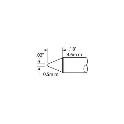 Metcal STTC-111 - STTC Series Soldering Tip - Conical - 0.02" (0.5mm)