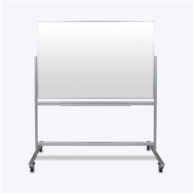 Luxor/H Wilson MMGB6040 - Double-Sided Mobile Magnetic Glass Marker Board - 60" W X 40" H