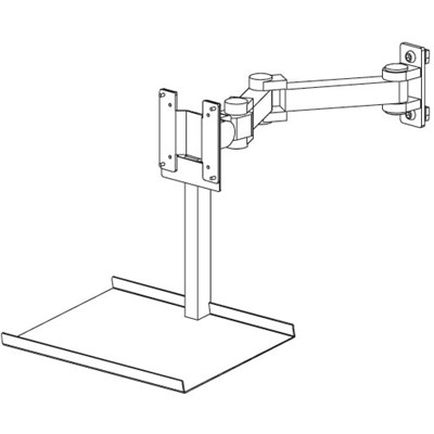 Production Basics 8633 - Add-On Keyboard Holder for Flat Screen Monitor Arm
