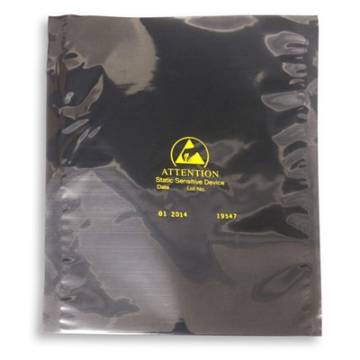 Q Source 8X10X.003-NON-ZIP - Metal-In Open-Top Static Shielding Bag - 8" x 10" - 100/Pack