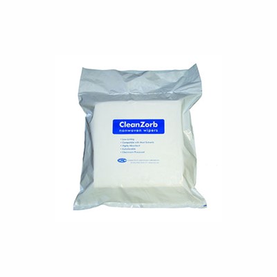 Connecticut Clean Room CR12-150 - CCRC Cleanzorb Polycellulose Sontara Wipers - 12" x 12" - 12 Packs/Case