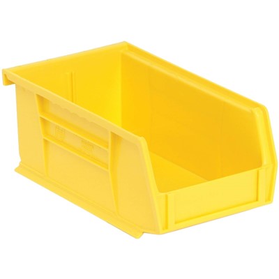 Quantum Storage Systems QUS220-YL - Ultra Stack and Hang Bin - I.D. 6.75" L x 3.4375" W x 2.8125" H - Yellow - 24/Carton